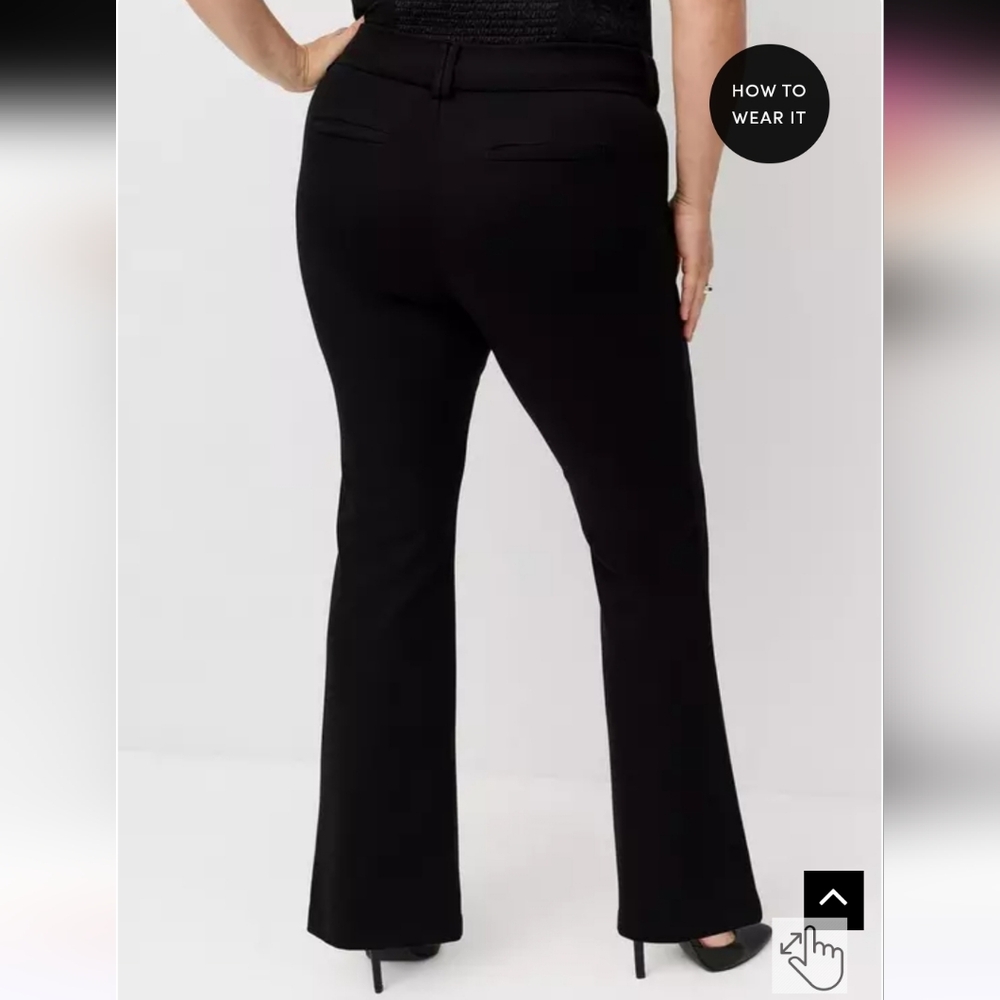 Torrid TALL INSEAM Trouser Bootcut Ponte Pant - Picture 3 of 8